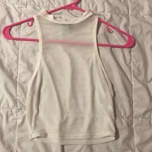 NWOT white mesh tank